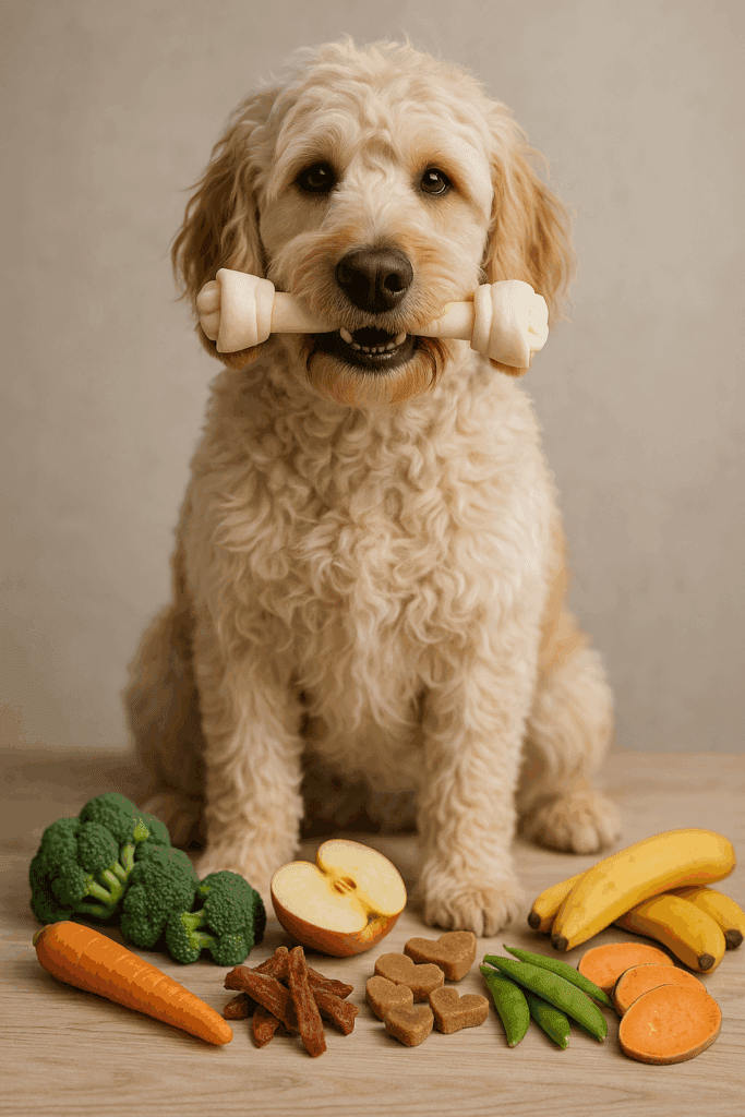 labradoodle met hondensnacks